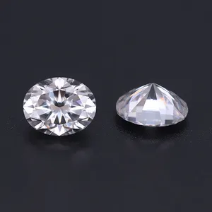 Wholesale D Color Moissanite Per Caract Oval Cut Loose Moissanite Stone for Jewelry Making