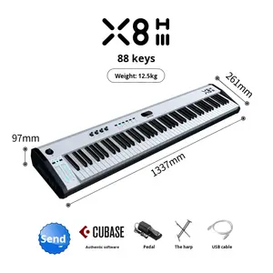 <span class=keywords><strong>MIDIPLUS</strong></span> ค้อน Fatar แบบมีน้ำหนักมาก X8Hiii 88คีย์สำหรับผู้เริ่มต้นการจัดเรียงแบบดิจิตอลตัวควบคุมการชาร์จ USB - Product Image 6