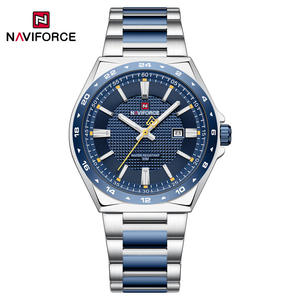 NAVIFORCE 9266 Casual Quartz Clock Luminous Calendar Watches for Man Stainless Steel Waterproof Wristwatch Relogio Masculino - Product Image 1