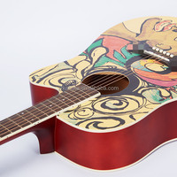 Kabat Top Seller Guitarra 41Inch Electric Acoustic Guitar Bass Guitar With Painting