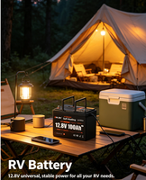Baterai Mini LiFePO4 Enlzh High Safety 12.8V 100Ah dengan Fitur Pemanasan Otomatis, Mendukung Koneksi 4 Seri untuk Penyimpanan Energi