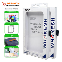 Caja de Embalaje de Papel Plegable Reciclable para Fundas de Teléfono Móvil, Recubrimiento UV, Grabado en Relieve, Diseño Moderno y Lujoso, Cierre Magnético