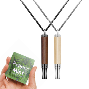Soulagement de la bronchite Hale Aid Menthol Inhalateur d'air Arrêter de fumer sans fumée Anxiété Nez Inhalateur Vapeur Anti Stress Respiration Collier - Product Image 1