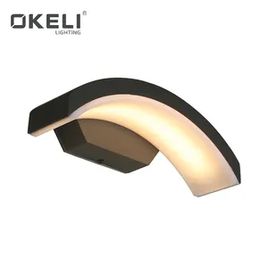 OKELI, высокая яркость, современный дизайн, наружный декоративный водонепроницаемый ip54 9 Вт светодиодный настенный светильник