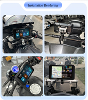 Navegador GPS para Motocicleta de 5 Pulgadas, IP67 Impermeable, TPMS Inalámbrico, CarPlay, Android Auto, Mirror Link, 1 Año de Garantía, Directo de Fábrica