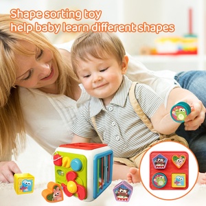 Cubo di Attività Sensoriale Educativo 7-in-1 per Bambini, Giocattolo Montessori per Bambini da 1 a <span class=keywords><strong>3</strong></span> <span class=keywords><strong>Anni</strong></span> - Product Image 3
