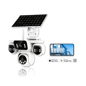 ZF8-AV 4G <b>Camera</b> 8MP 3K Four-Lens AOV Wireless PTZ Security <b>Camera</b> with Solar Panel <b>for</b> Farm/Fishpond/Construction Site - Product Image 4