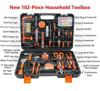 Hot <strong>Selling</strong> 102-Piece Carbon Steel Household <strong>Tool</strong> Kit Professional Hand Operated DIY Home Repair <strong>Tool</strong> <strong>Set</strong> Hard Case for Garage