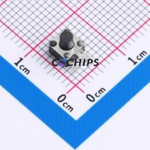 SMG-02B-H050A0 Tactile Switch Bent Lead Through Hole-3P,4.5x4.5mm Switch Single Pole Single Throw Round Button 2.5N 4.5mm - Product Image 1