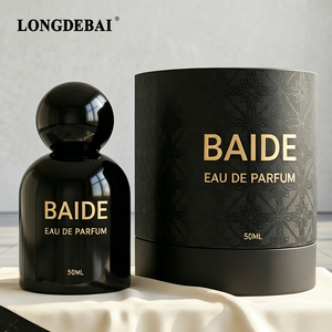 Botella de Perfume de Vidrio de Lujo Más Vendida, 30 ml, 100 ml, 50 ml, Botella de Perfume Negra con Caja de Empaque - Product Image 1
