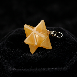 Pendentifs de radiesthésie en Aventurine Jaune Foncé Markaba, faits à la main, objets de collection, artisanat en pierre semi-précieuse, Feng Shui, Chakra, Guérison Amoureuse - Product Image 3