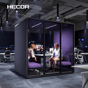 Tùy chỉnh cuộc họp riêng văn phòng gian hàng điện thoại có thể tháo rời cuộc gọi điện thoại Pod với thông gió - Product Image 2