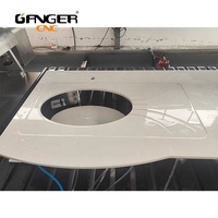 Machine de découpe de pierre CNC à 3 axes GANGER GSY-3015PLUS, broche ATC 7,5 kW 15000 tr/min pour le traitement des comptoirs en granit, marbre et céramique