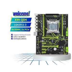 Pandl X99-QD4 <span class=keywords><strong>Desktop</strong></span> <span class=keywords><strong>Computer</strong></span> Moederbord Ondersteunt <span class=keywords><strong>Intel</strong></span> Xeon E5 Cpu Quad Channel Ddr4 Memory Sata3.0 Nvme M.2 Pcie3.0 New X99 - Product Image 1