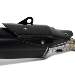 ท่อไอเสียรถจักรยานยนต์แบบเลื่อนลงบนสายปรับเปลี่ยนท่อเชื่อมตรงกลางท่อไอเสีย Akra พร้อม dB Killer สำหรับ <span class=keywords><strong>C400</strong></span> <span class=keywords><strong>BMW</strong></span> C400X C400GT 2018-2020 - Product Image 5