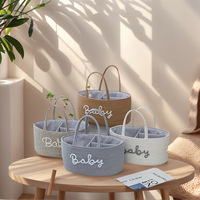 Panier de rangement portable à 3 compartiments, sac à couches, sac pour biberons, sac à couches pour maman, paniers à plantes, paniers à fruits pour pique-nique