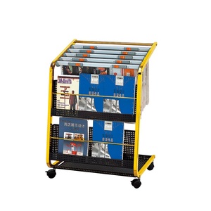 Sala de espera de acero inoxidable oro periódico información Rack - Product Image 6