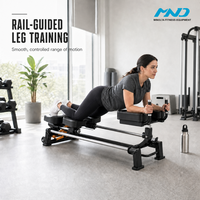 Appareil de musculation professionnel MND C98 pour clubs de fitness, entraîneur de force à roulettes en acier