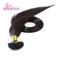 Rambut Asli Cina Grosir 12A Remy Flat Tip Ekstensi Rambut Manusia Berkualitas Tinggi 10-30 Inci Pre-bonded K Tip Keratin Bisnis Retail