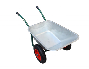 <span class=keywords><strong>Brouette</strong></span> à deux <span class=keywords><strong>roues</strong></span> en métal, <span class=keywords><strong>brouette</strong></span> de jardin, chariot de jardin, 100L, 160kg - Product Image 3
