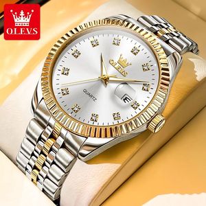 Reloj de Cuarzo 5526, Resistente al Agua, con Fecha Automática, Diseño Original en Oro, Relojes de Lujo de Acero Inoxidable, Reloj de Pulsera Casual para Negocios - Product Image 2