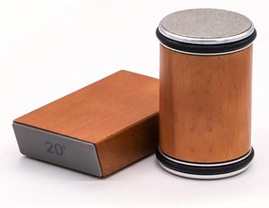 Aiguiseur rotatif : double disques, tambour en aluminium, support magnétique, 15 ° /20 °   Angles, base antidérapante. - Product Image 1