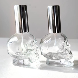 50ml Transparent <strong>Glass</strong> <strong>Bottle</strong> <strong>Skull</strong> Shaped Small Perfume <strong>Bottle</strong> - Product Image 6