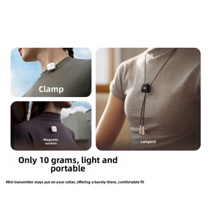 Microphone Lavalier sans Fil DJI Mic Mini à Réduction de Bruit <span class=keywords><strong>pour</strong></span> Connecteurs Type-C/Lightning/3,5 mm, 120 dB SPL Max <span class=keywords><strong>pour</strong></span> Mobile - Product Image 2