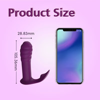 Tragbarer Vibrator für Damen mit Doppelstimulation, kabelloser Klitoris- & G-Punkt-Stimulator aus Silikon mit Fernbedienung – Fabrikverkauf