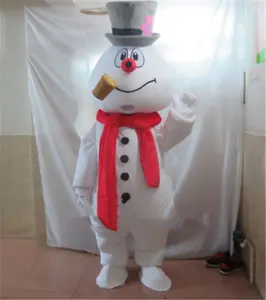 Kostum maskot manusia salju Frosty The Snowman Natal Parade untuk dewasa Cosplay kartun