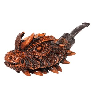 Muxiang Briar Wood Pipe Hand Carved Solid Wood Vintage Style Men's Filter Tobacco Pipe - Product Image 4