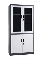 Meubles de rangement modernes en acier avec portes vitrées, adaptés au stockage de documents, armoires de classement verticales, vitrine de rangement