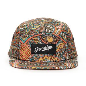 หมวกแก๊ปผ้าฝ้ายพิมพ์ลาย 5 ชิ้น แบบไม่มีโครง ปักโลโก้ตามสั่ง - Product Image 3