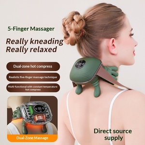 5-Finger Simulierter Menschlicher <span class=keywords><strong>Hand</strong></span>-Massagegerät für Nacken und Schultern mit Wärmefunktion und Zeitsteuerung für Ganzkörper-Entspannung - Product Image 2