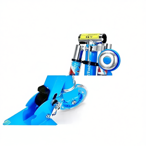 Trottinette pour enfants en aluminium réglable à 3 roues, avec lumière et son, pliable, jouet d'extérieur pour enfants - Product Image 1