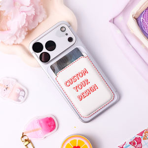 Porta Carte Trasparente Personalizzabile in PC con Supporto Magnetico per <span class=keywords><strong>iPhone</strong></span> e Portafoglio Personalizzato Compatibile per Carte di Credito - Product Image 1