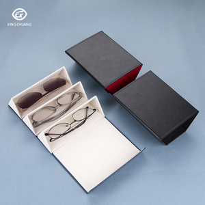 Estuche portátil multicompartimento para <span class=keywords><strong>gafas</strong></span> de cuero de gran capacidad, <span class=keywords><strong>caja</strong></span> de almacenamiento multifuncional para <span class=keywords><strong>gafas</strong></span> de sol con sistema Multi-Link - Product Image 6