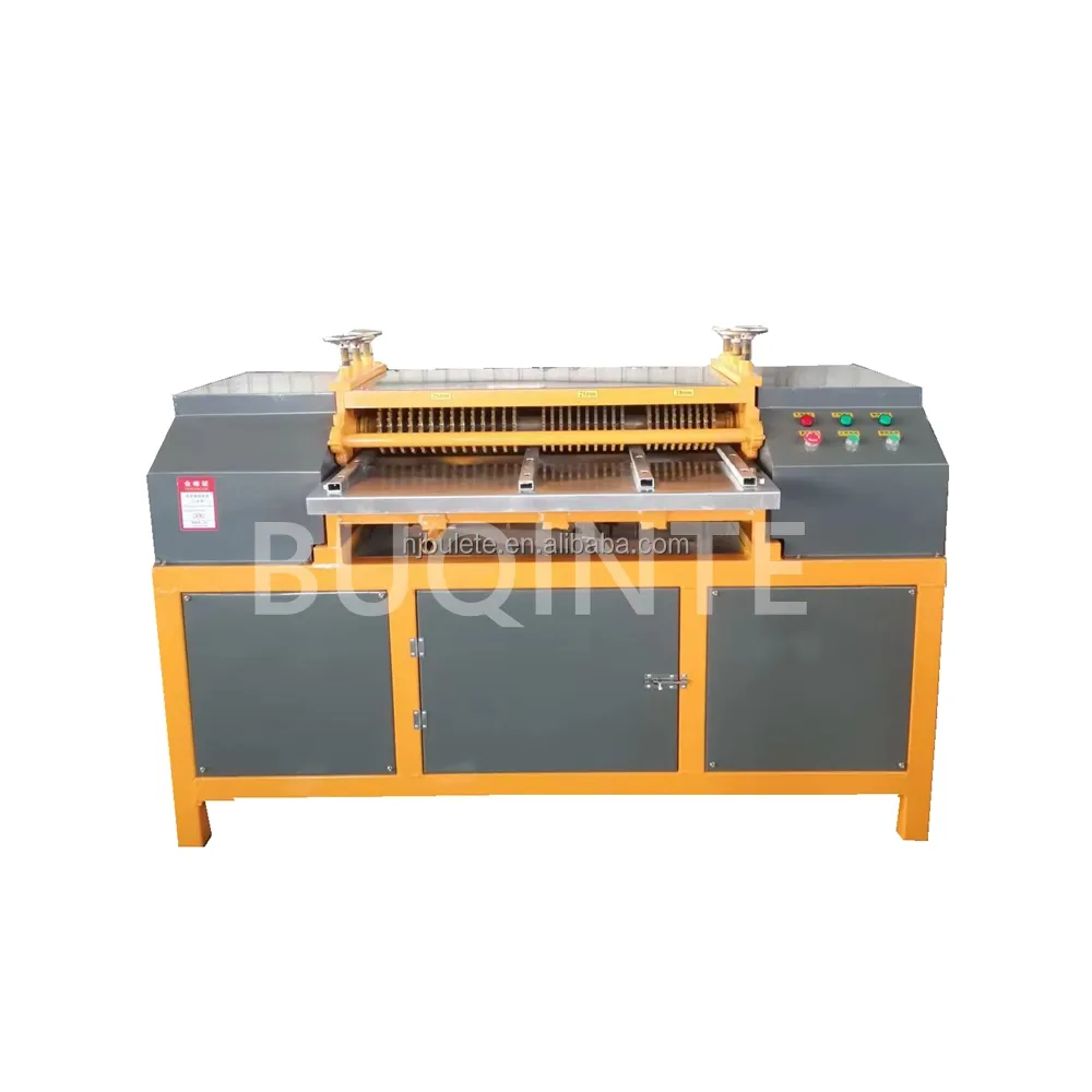 Lucht Condense Radiator Separator Machine Schroot Koperdraad Recycling Machine Aluminium Beklede Ijzeren Radiator Strippen Machine