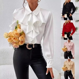 Buy Satin Bow Blouse Soft Touch & Wrinkle-Free | Alibaba.com