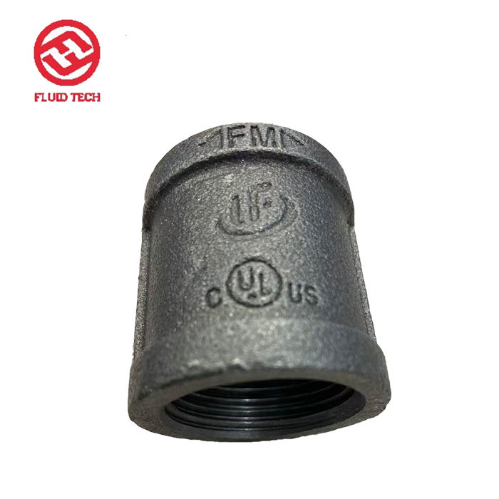 Galvanized Zinc Plated Cast Iron Part Threaded Socket BSPT by for Low ...