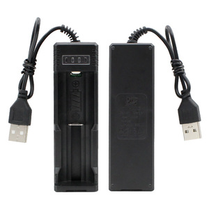Cargador de batería USB de una sola ranura de 3,7-4,2 V con indicador LED para batería de litio recargable 26650, accesorio de alimentación - Product Image 3