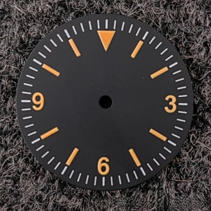 Esfera de Reloj de Lujo Bomax Marina <span class=keywords><strong>369</strong></span>, Diseño Retro de 28.5mm, Verde Luminoso, Ecológico, para Movimiento NH35 - Product Image 1