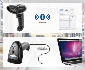 NETUM OEM Inventario Supermercado Láser Ccd Industrial Inalámbrico Usb Escáner de código de barras 1d 2d Código Qr BT Escáner de código de barras inalámbrico - Product Image 5