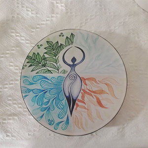 Tambor Chamánico <span class=keywords><strong>de</strong></span> 25 cm con Adorno del Árbol <span class=keywords><strong>de</strong></span> la Vida, Tambor Chamánico Hecho a Mano, Tambores Siberianos, Música Espiritual con Baqueta, Decoración para el Hogar - Product Image 6