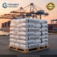 Bubuk Silikat Kalium Putih Pertanian K2O 30% SIO2 55% Pupuk Silikon Larut untuk Pertumbuhan Tanaman dengan Modulus 2.8