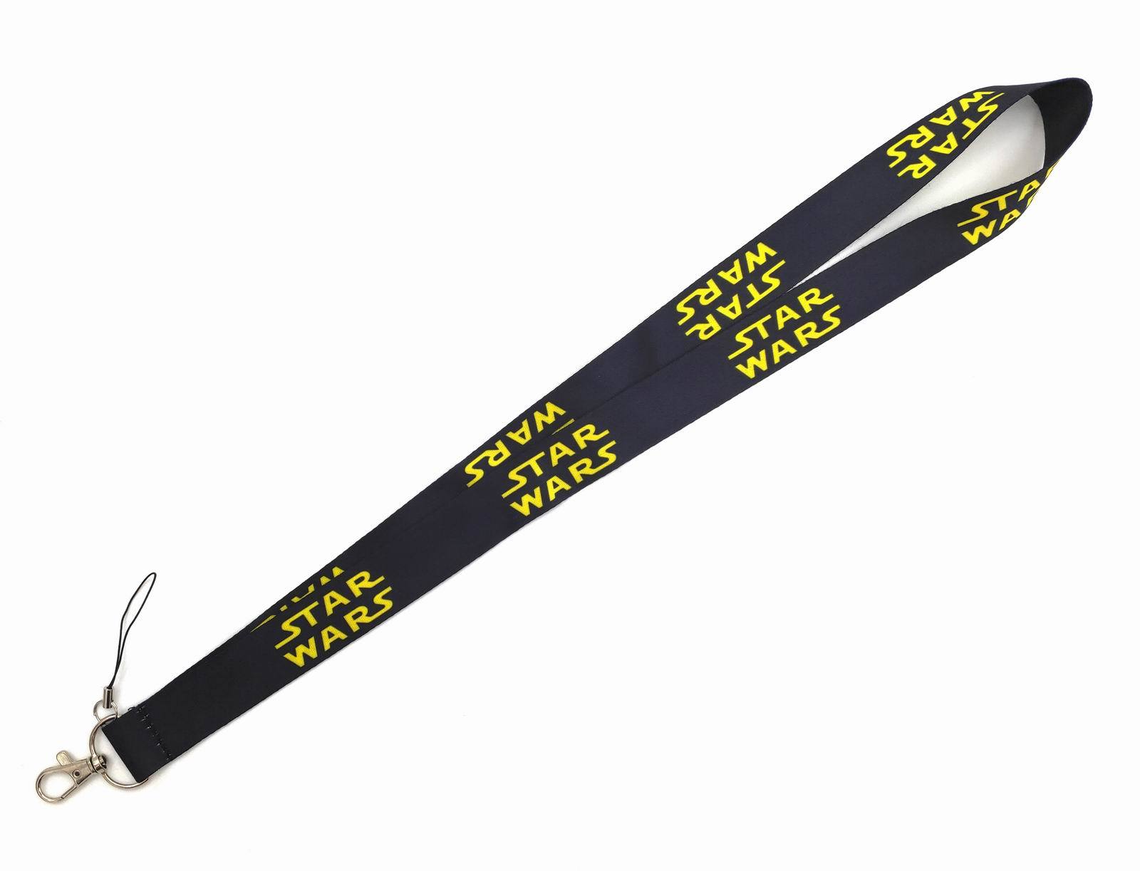 New Anti-Lost Cut Cartoon Star Lanyard Soft Satin Wars Baby Yoda Lanyard Fashion Phone Card Neck Lanyards Wholesale Custom Strap Image 4