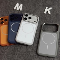 Coque pour iPhone 17 Pro Max, effet mat color-block, magnétique, protection intégrale antichoc pour Apple 17