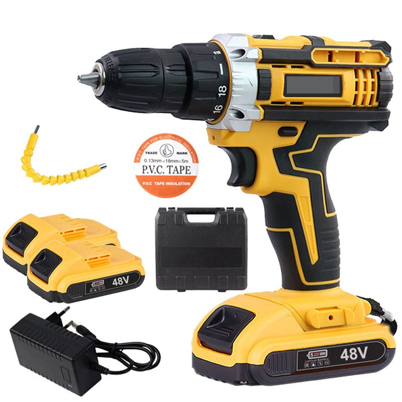 Rechargeable Brushed Bor Cordless Impact Drill