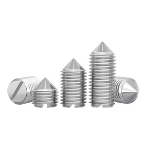 Set di viti DIN 553 in acciaio inox 304 con punta a filo, con apertura per <span class=keywords><strong>vite</strong></span> e viti per macchine slot GB71 <span class=keywords><strong>senza</strong></span> testa dritta - Product Image 2