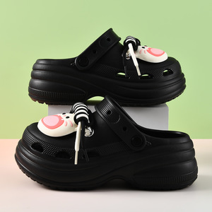 Women's Height Increasing <b>Clogs</b> EVA Closed Toe Non Slip Breathable Odor Resistant Summer Outdoor Wear Beige Pink Black Brown - Product Image 3